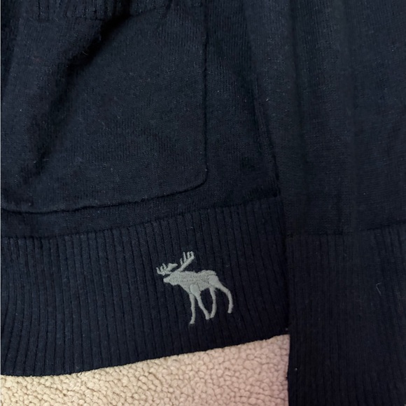 Abercrombie & Fitch Dark Blue Cardigan with Floral Detail - Picture 2 of 4